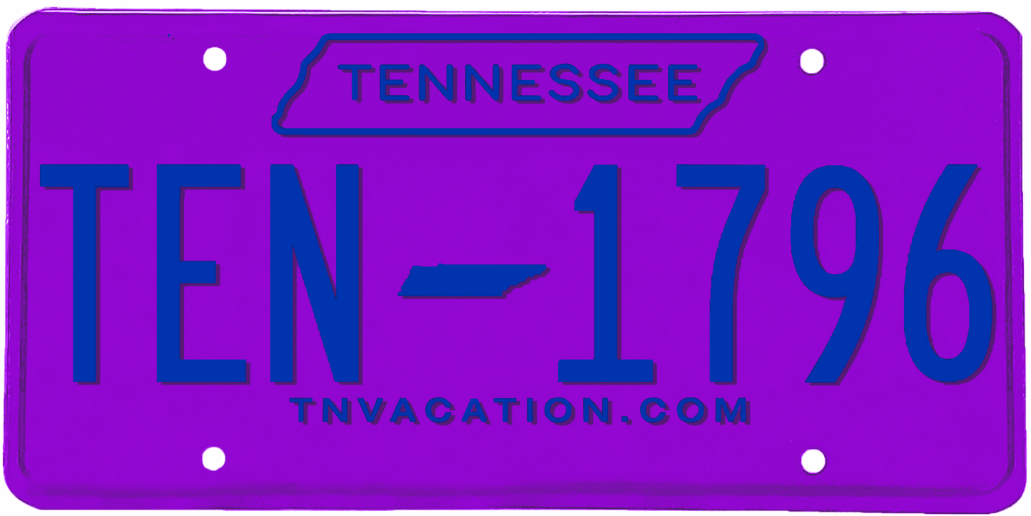 Tennessee License Plate Wrap Kit