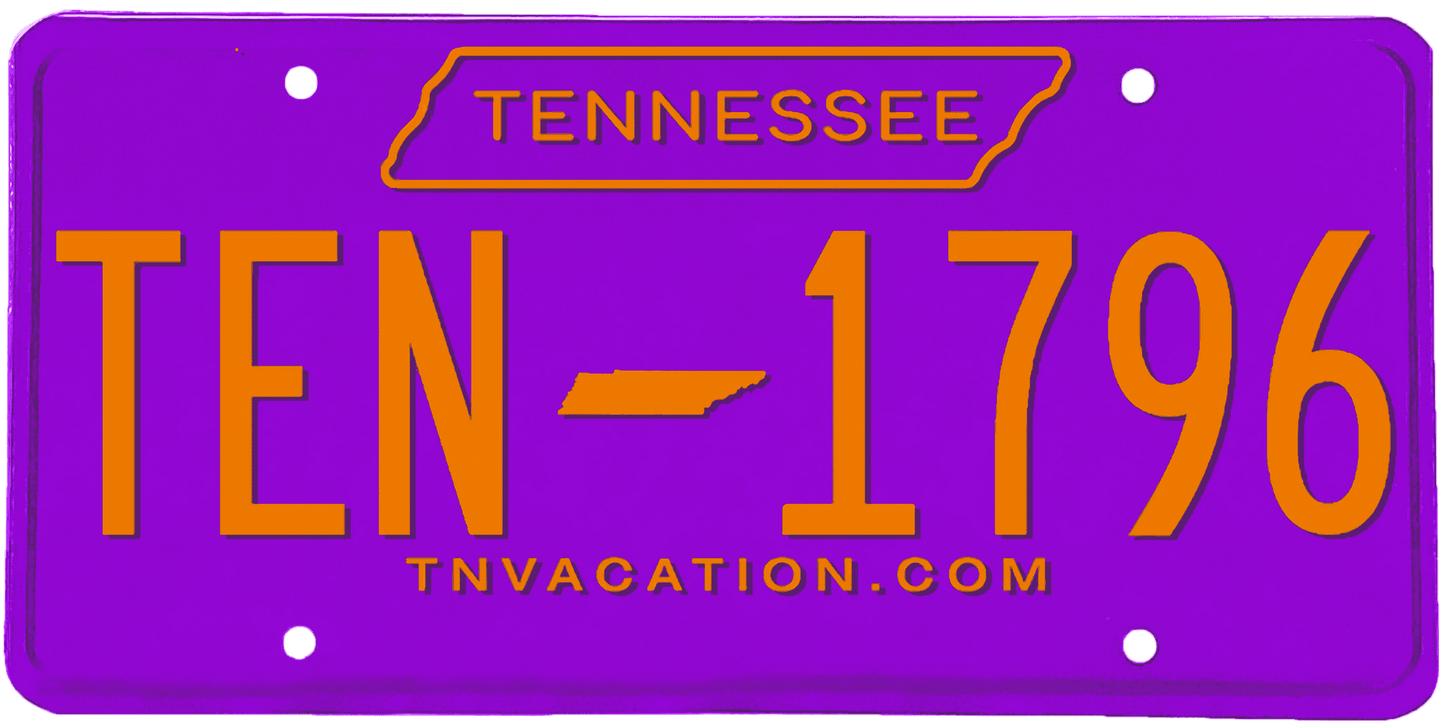 Tennessee License Plate Wrap Kit