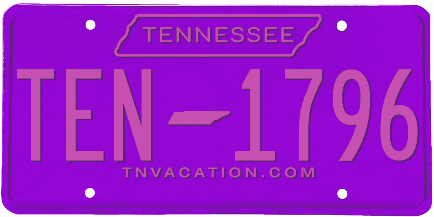 Tennessee License Plate Wrap Kit