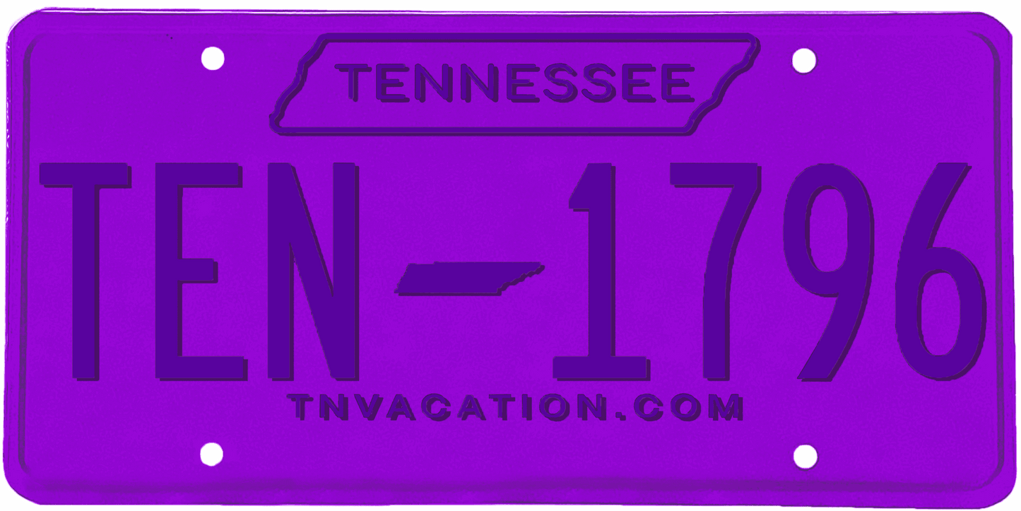 Tennessee License Plate Wrap Kit