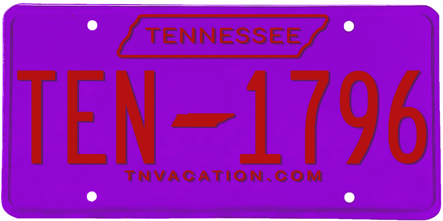 Tennessee License Plate Wrap Kit