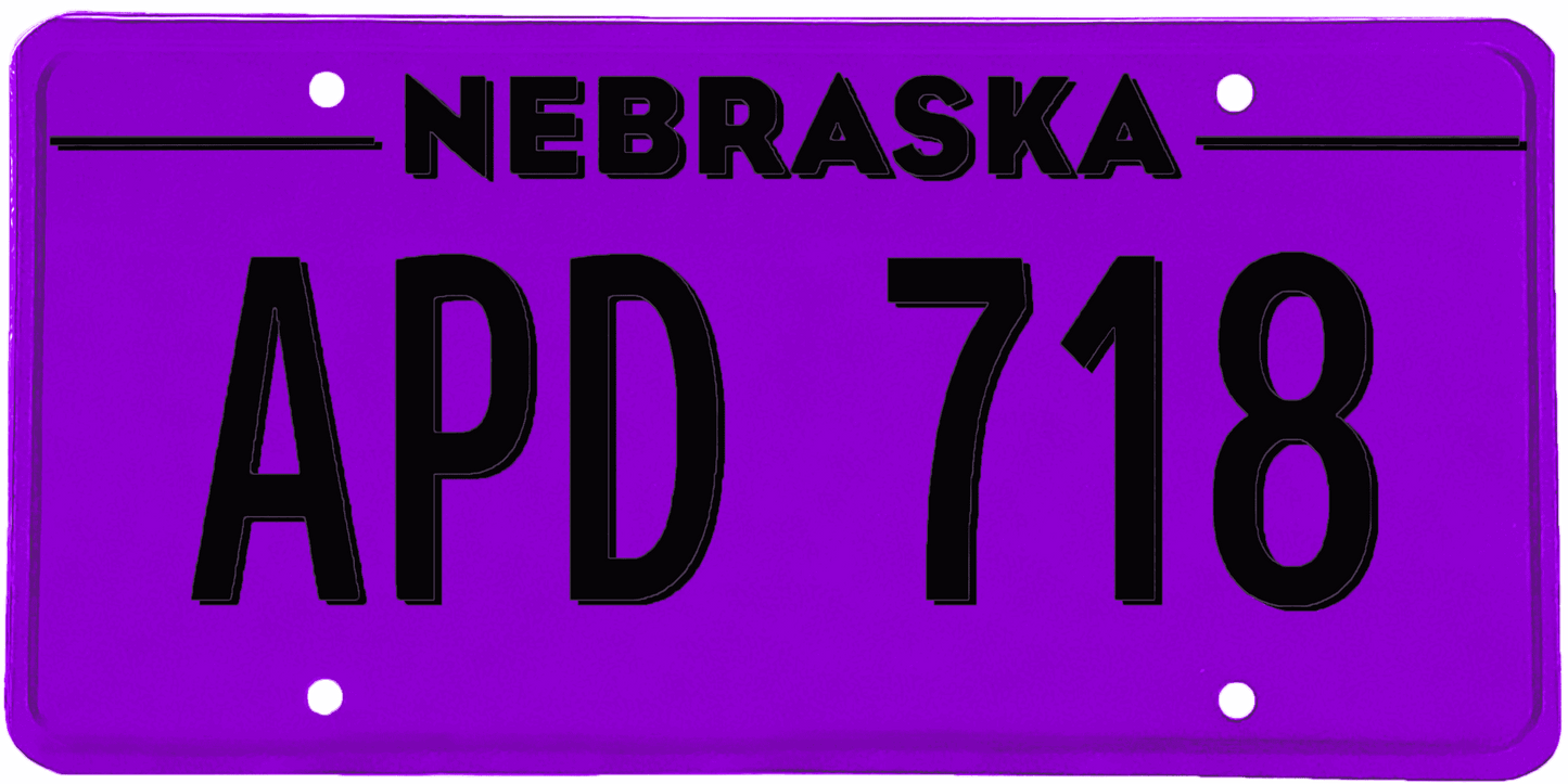 Nebraska License Plate Wrap Kit