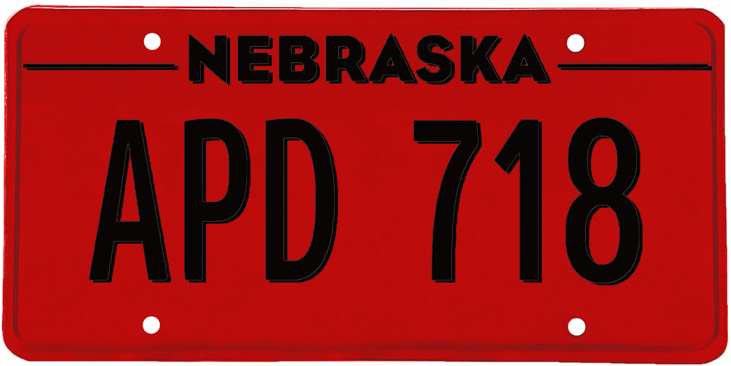 Nebraska License Plate Wrap Kit