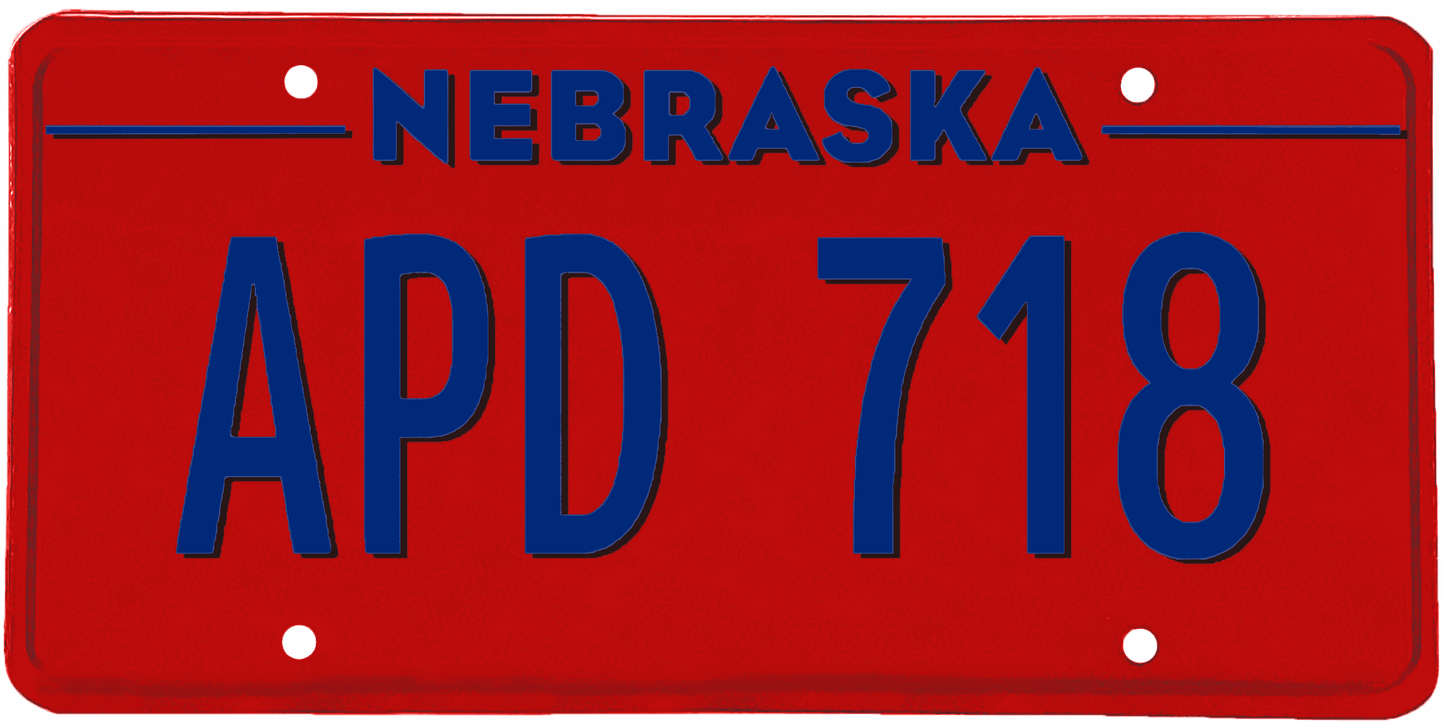 Nebraska License Plate Wrap Kit