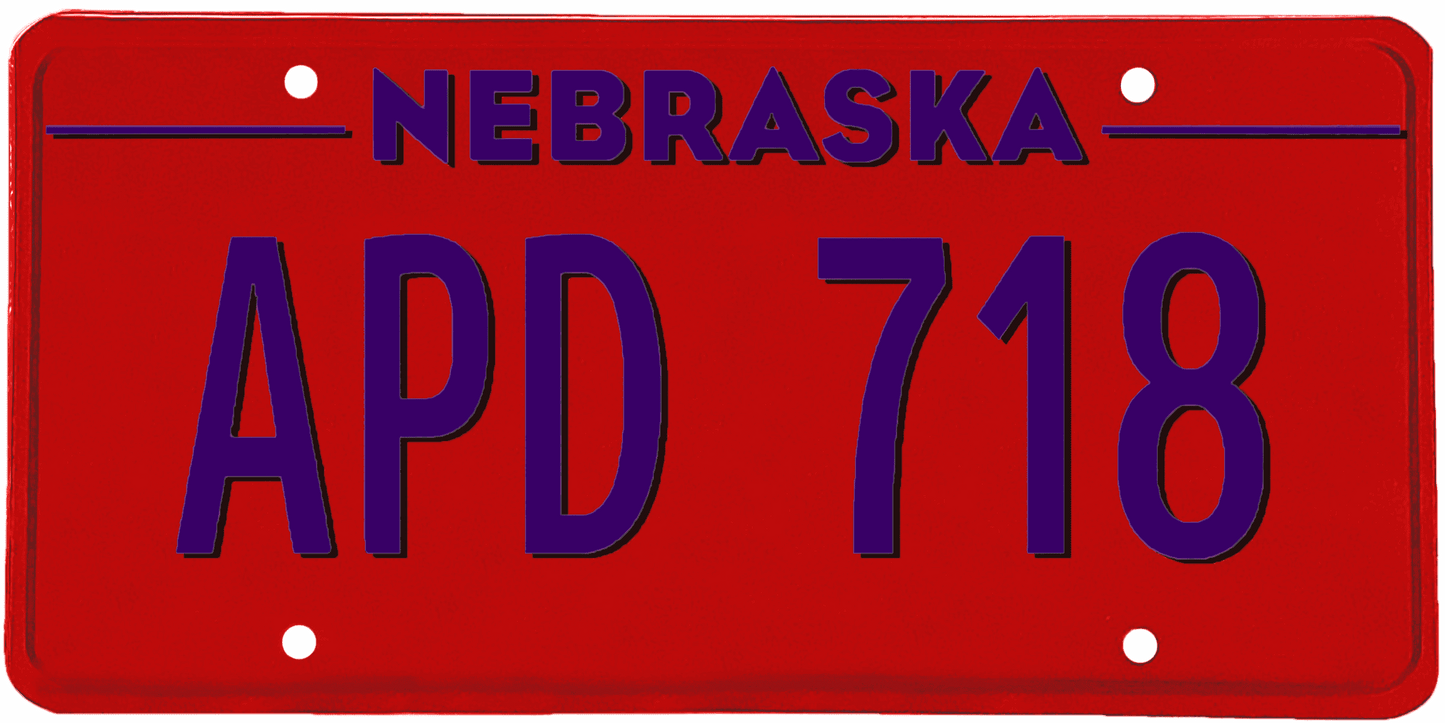 Nebraska License Plate Wrap Kit