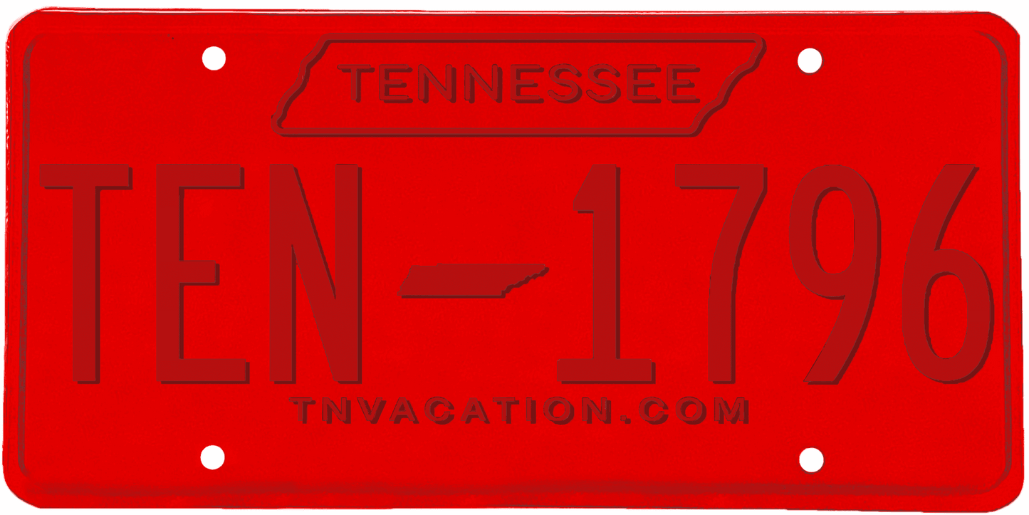 Tennessee License Plate Wrap Kit