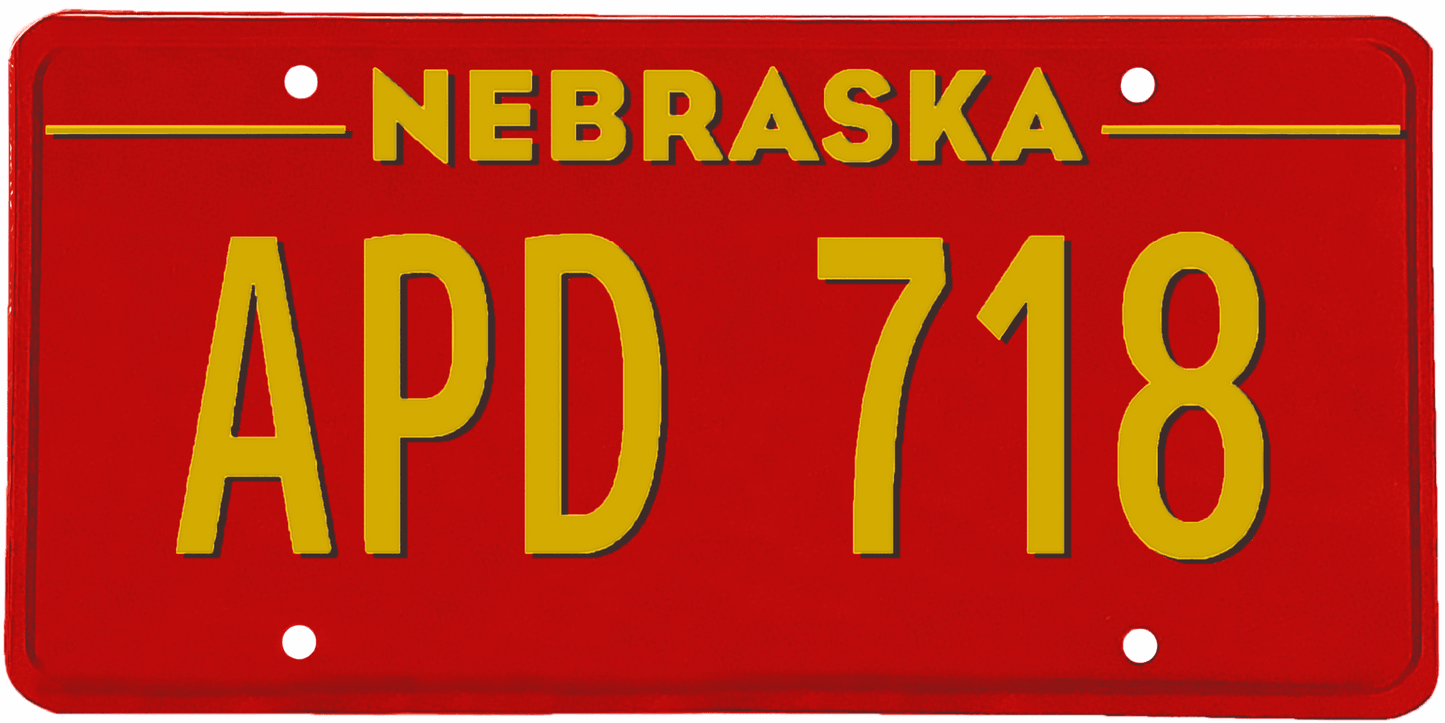 Nebraska License Plate Wrap Kit