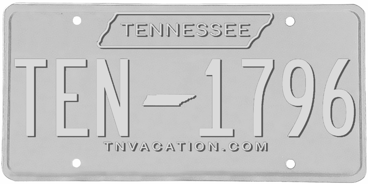 Tennessee License Plate Wrap Kit