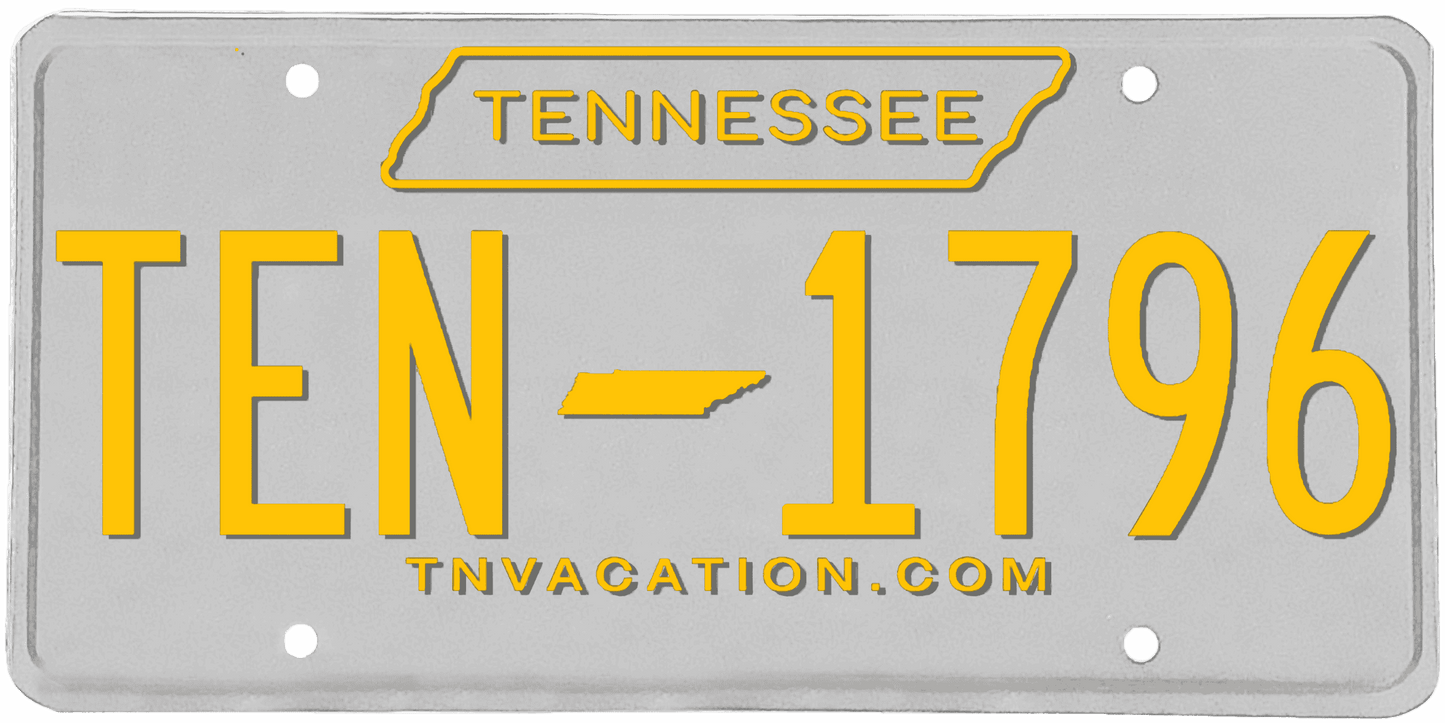 Tennessee License Plate Wrap Kit