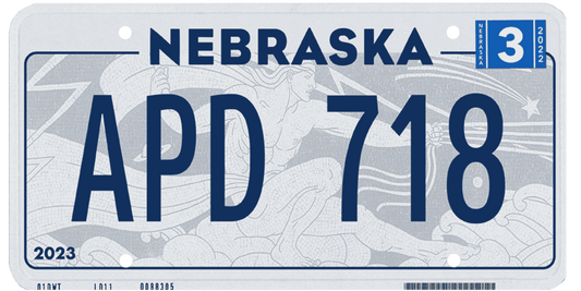 Nebraska License Plate Wrap Kit