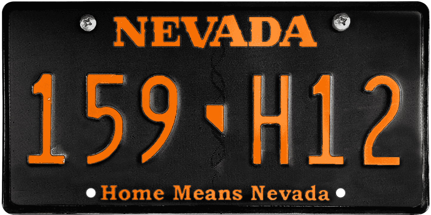 Nevada License Plate Wrap Kit