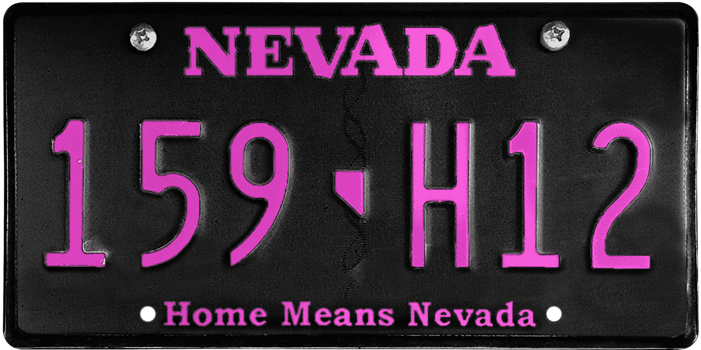 Nevada License Plate Wrap Kit