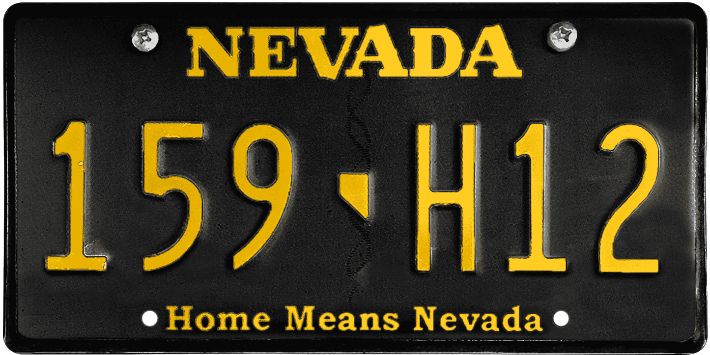 Nevada License Plate Wrap Kit