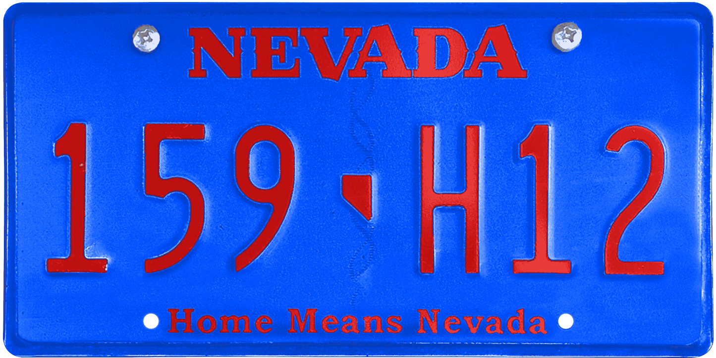 Nevada License Plate Wrap Kit