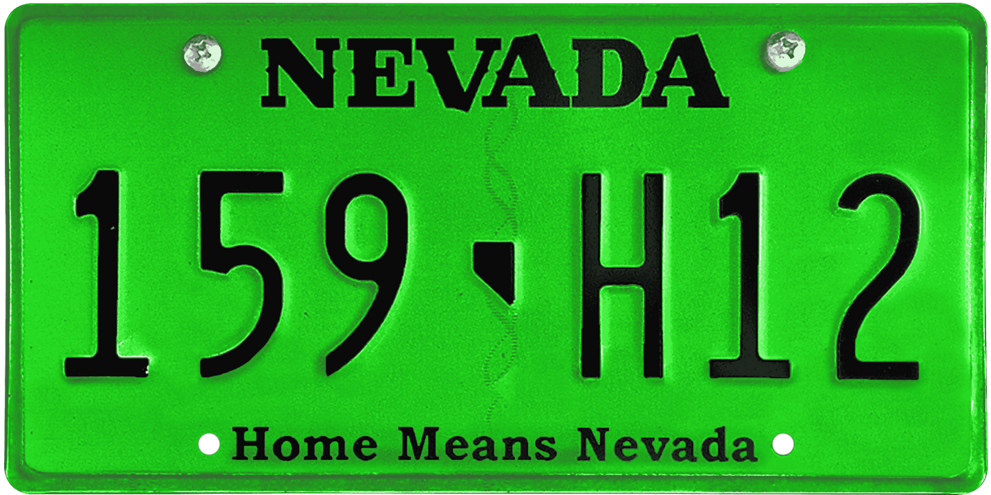 Nevada License Plate Wrap Kit