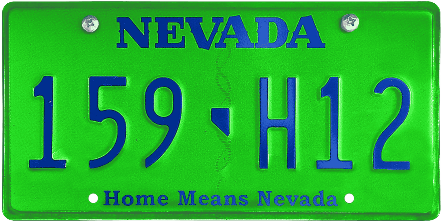 Nevada License Plate Wrap Kit