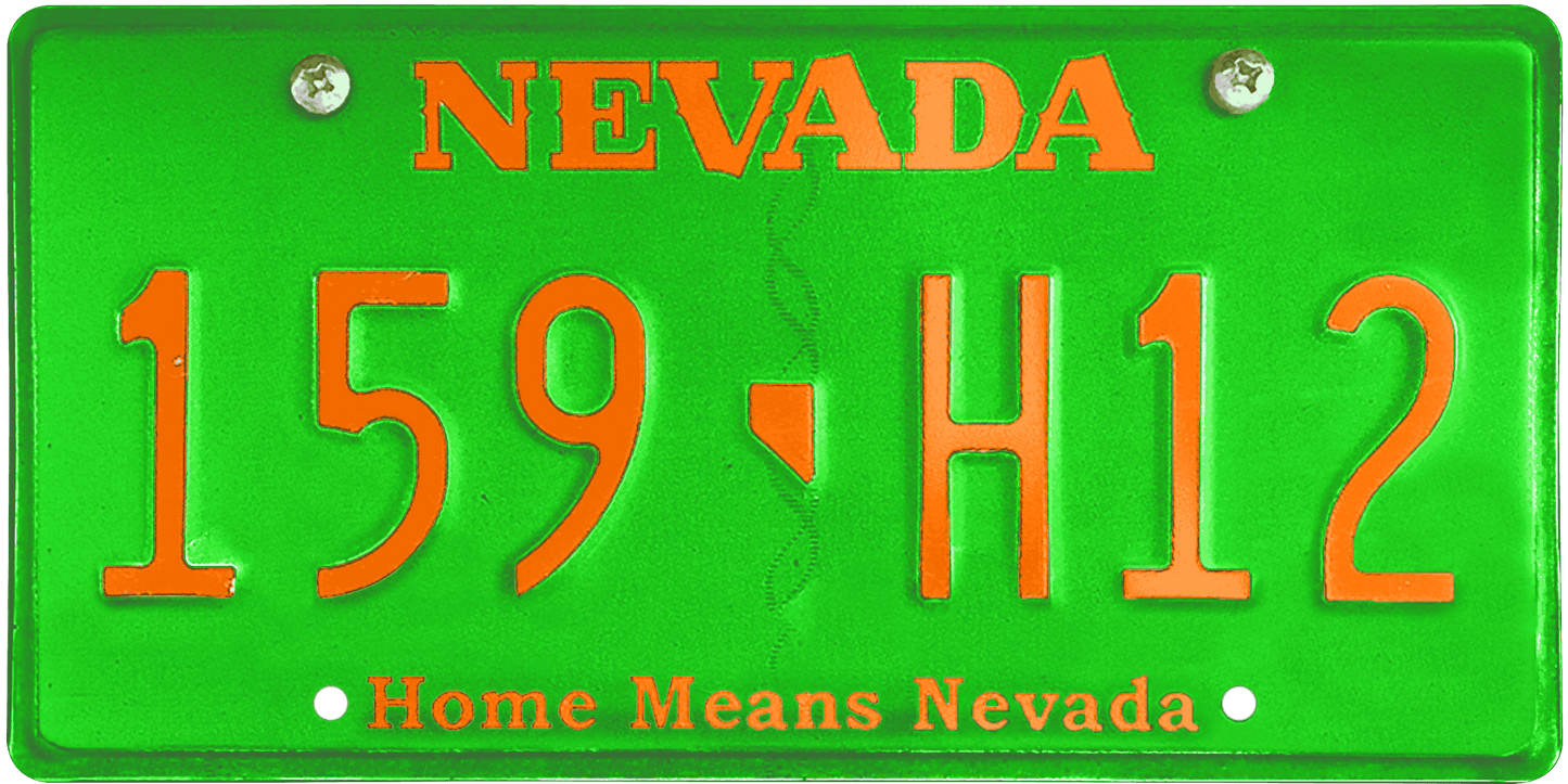 Nevada License Plate Wrap Kit