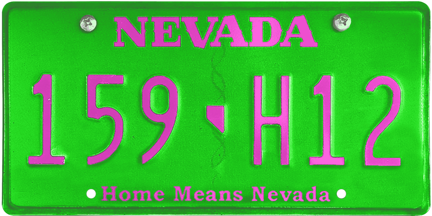 Nevada License Plate Wrap Kit