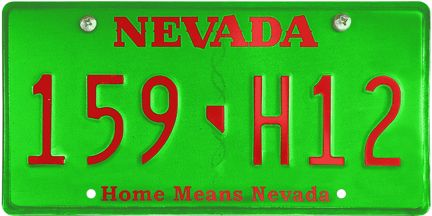 Nevada License Plate Wrap Kit