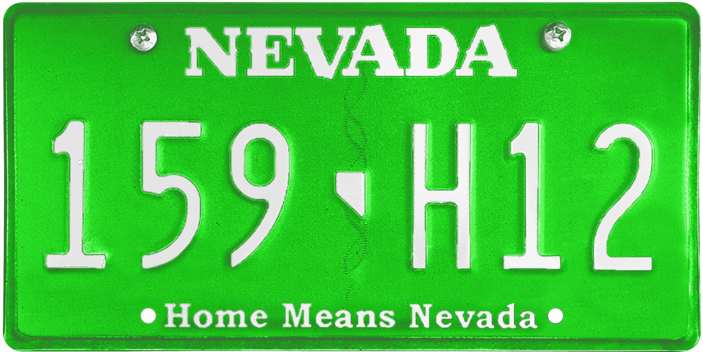 Nevada License Plate Wrap Kit