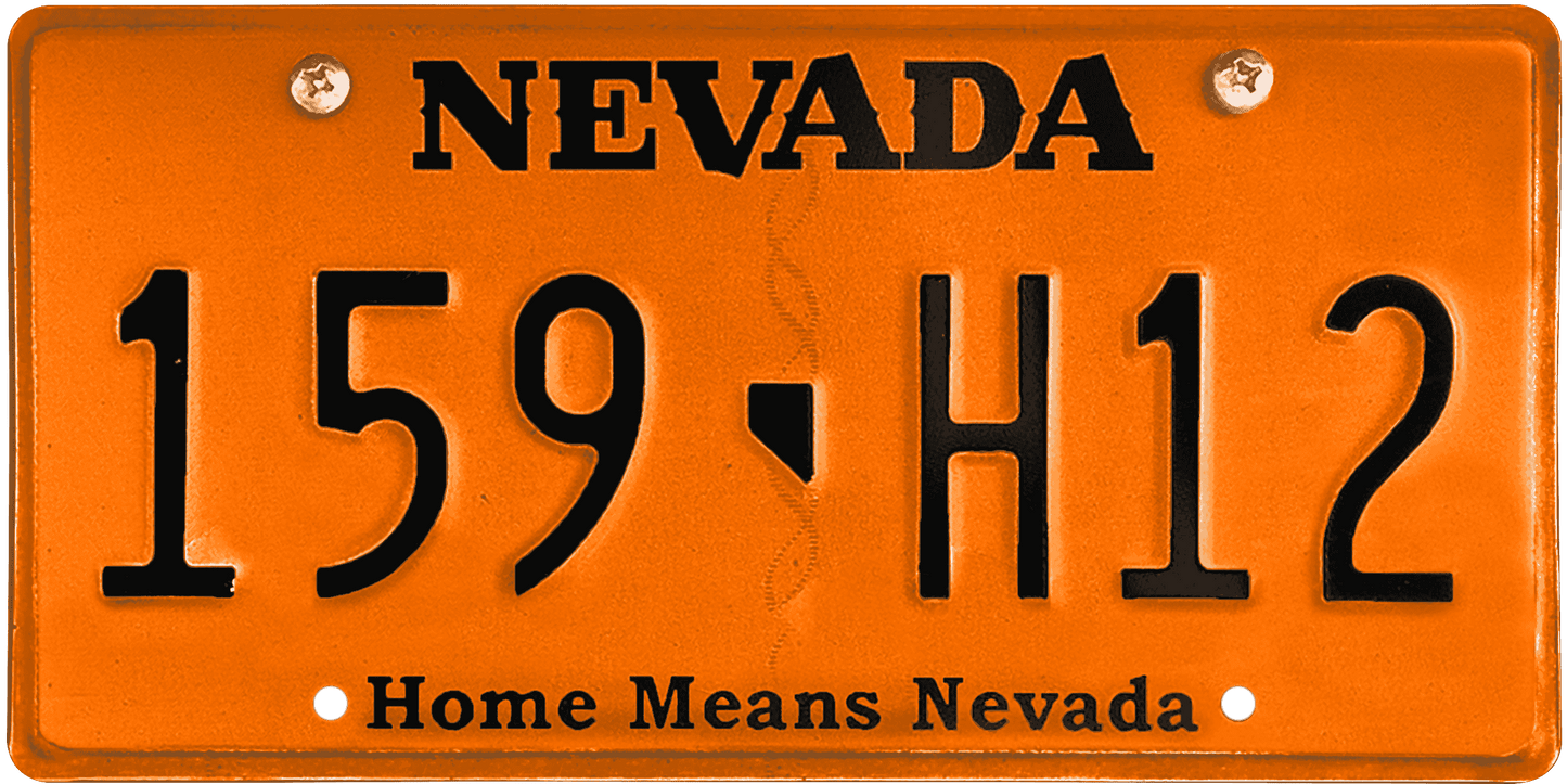 Nevada License Plate Wrap Kit