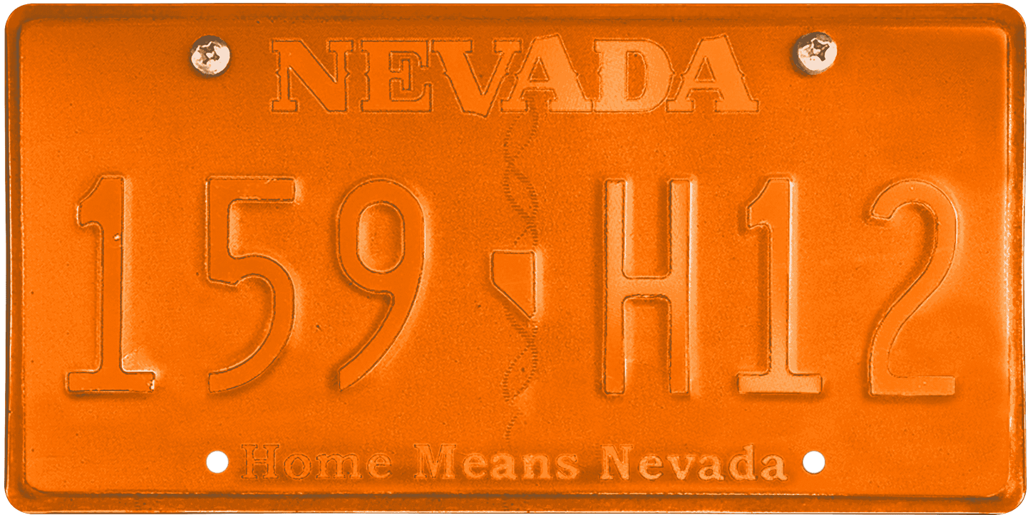 Nevada License Plate Wrap Kit