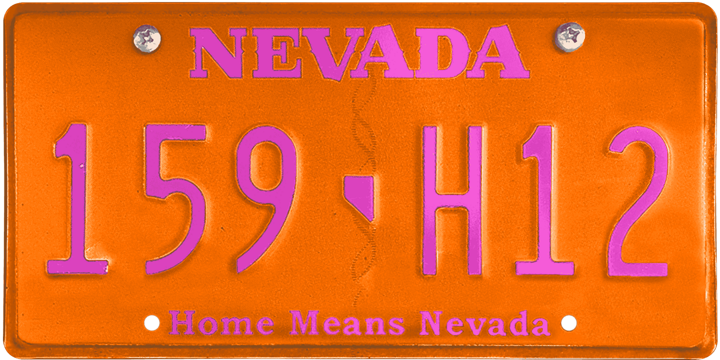 Nevada License Plate Wrap Kit