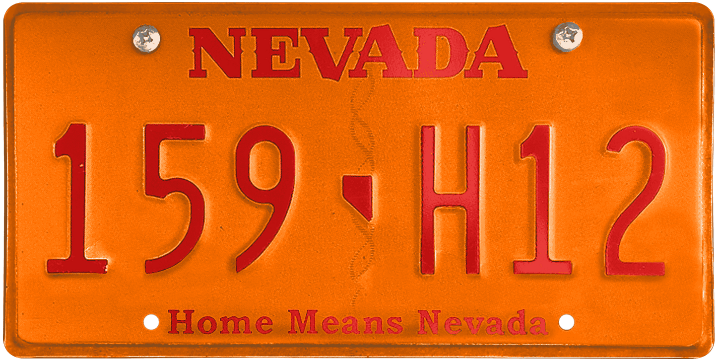 Nevada License Plate Wrap Kit