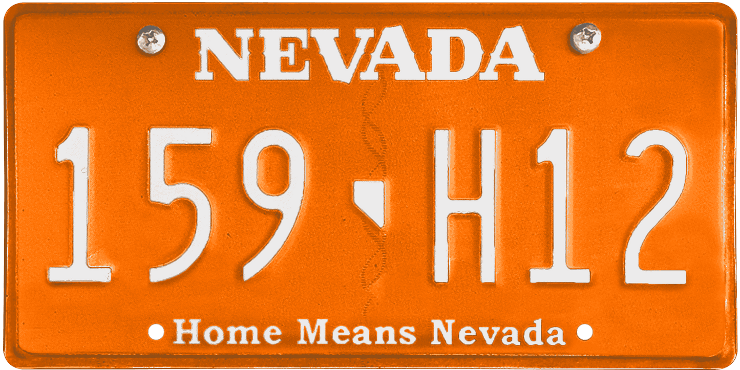 Nevada License Plate Wrap Kit