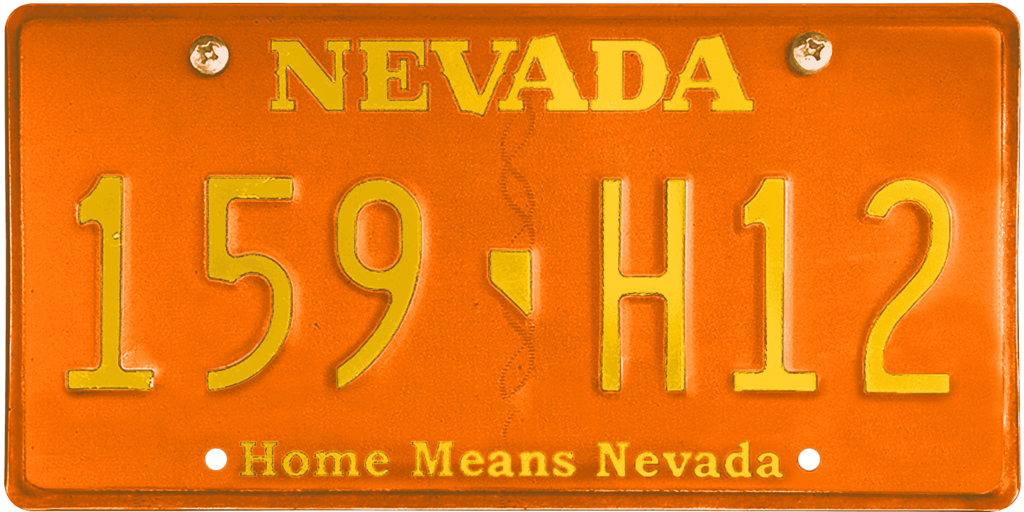 Nevada License Plate Wrap Kit