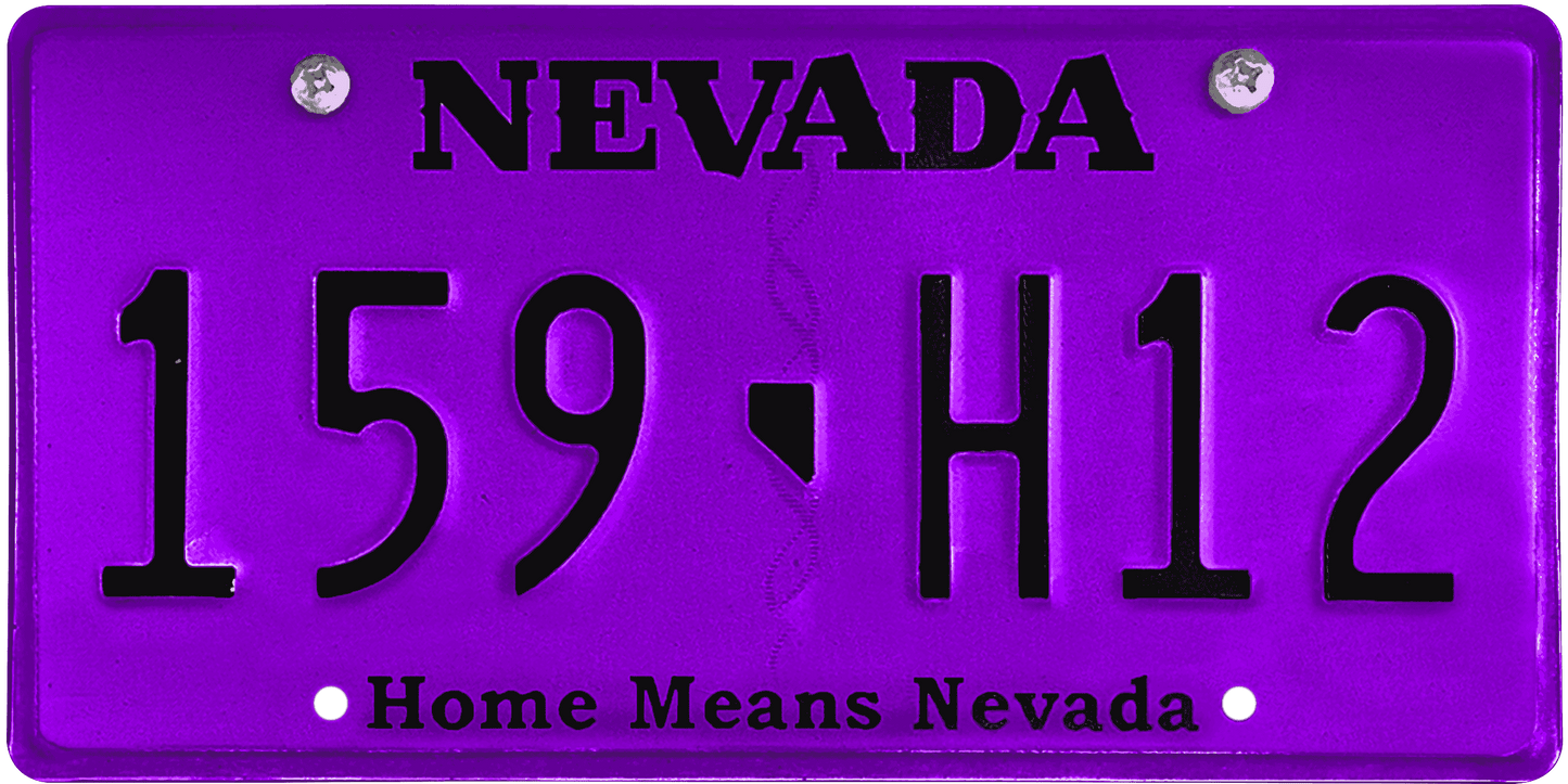 Nevada License Plate Wrap Kit