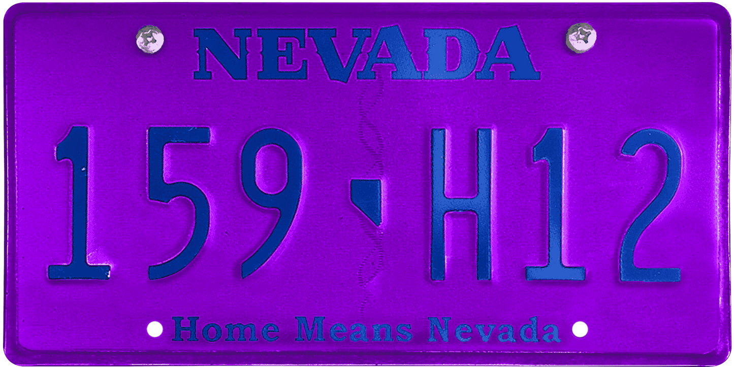 Nevada License Plate Wrap Kit