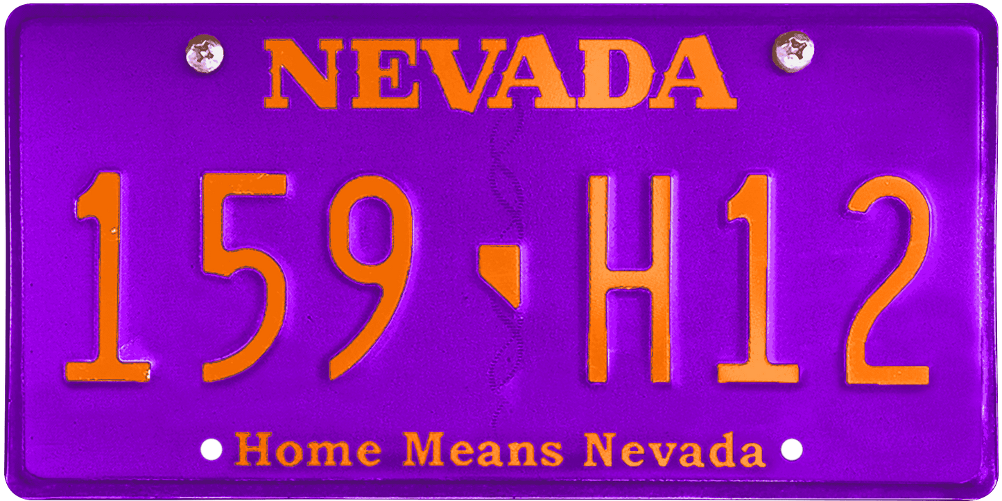 Nevada License Plate Wrap Kit