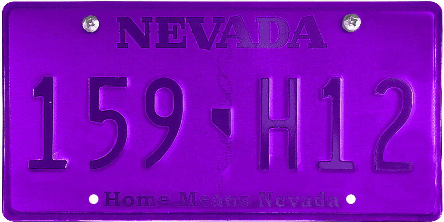 Nevada License Plate Wrap Kit