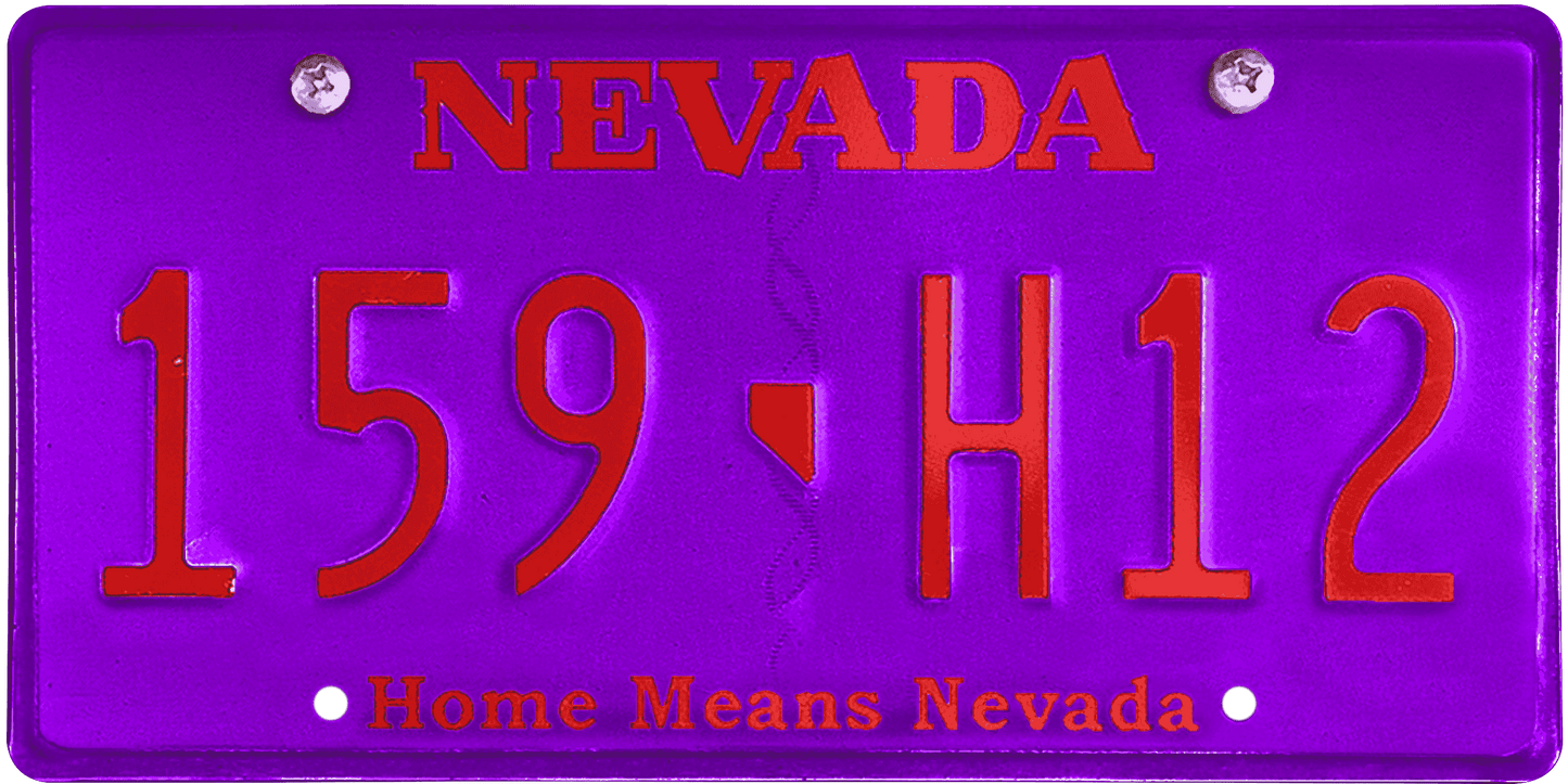 Nevada License Plate Wrap Kit