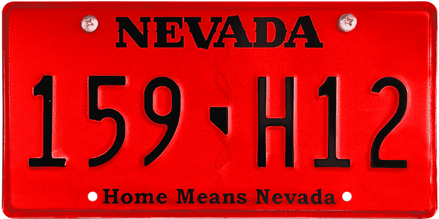 Nevada License Plate Wrap Kit