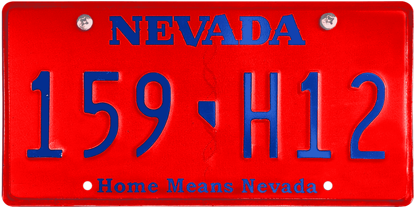 Nevada License Plate Wrap Kit