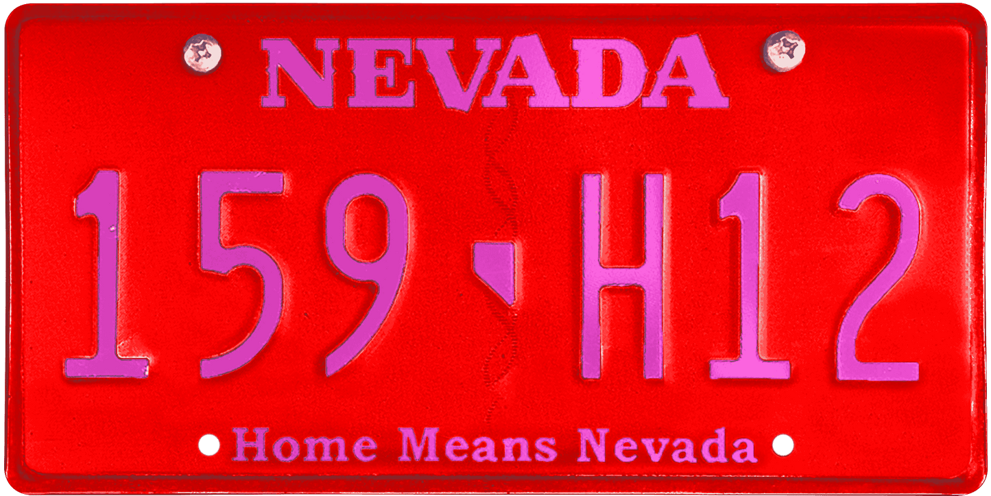 Nevada License Plate Wrap Kit