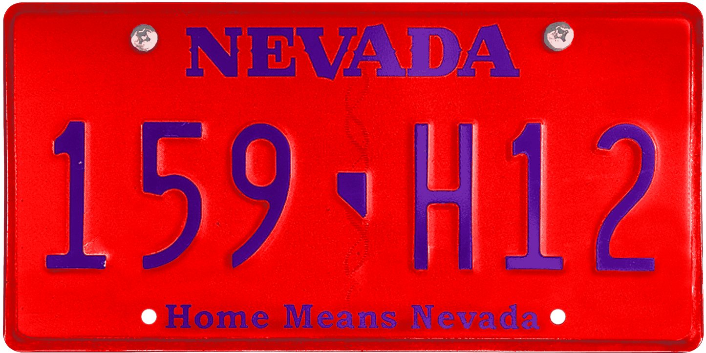 Nevada License Plate Wrap Kit