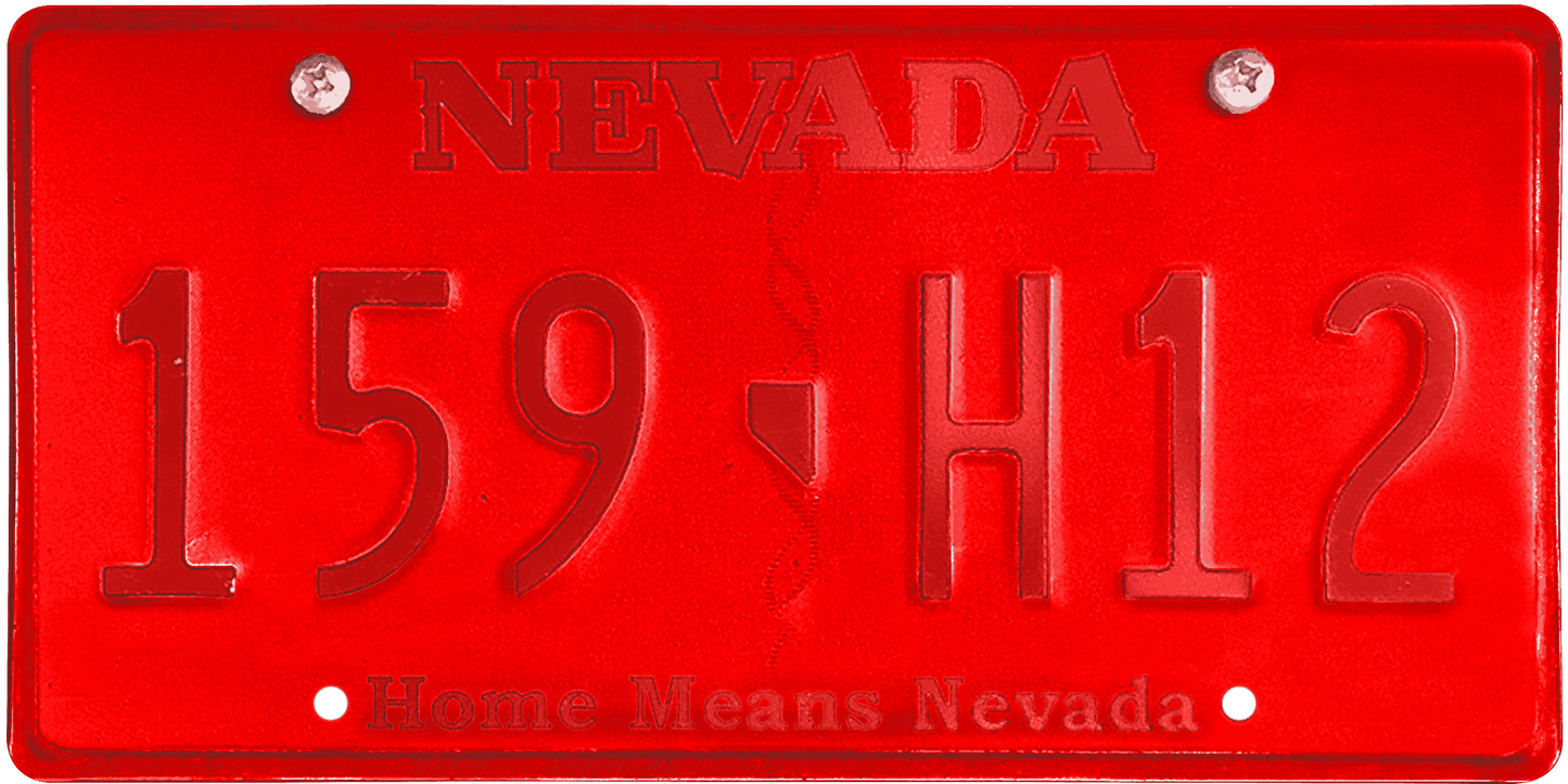 Nevada License Plate Wrap Kit