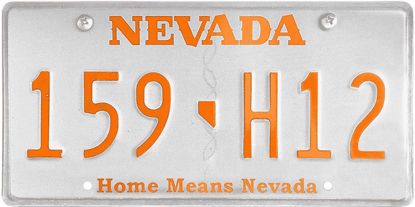 Nevada License Plate Wrap Kit