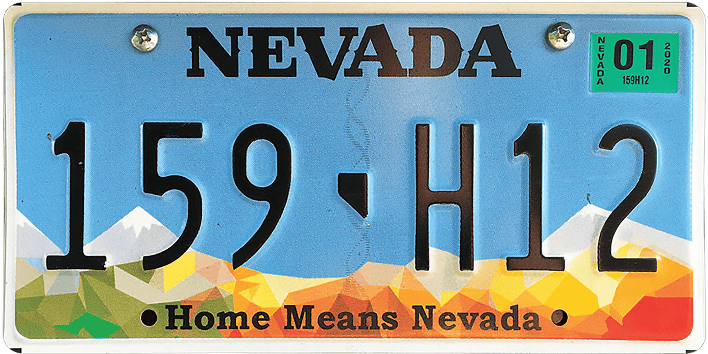 Nevada License Plate Wrap Kit