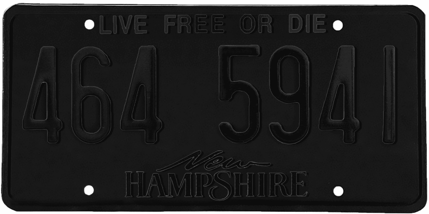 New Hampshire License Plate Wrap Kit