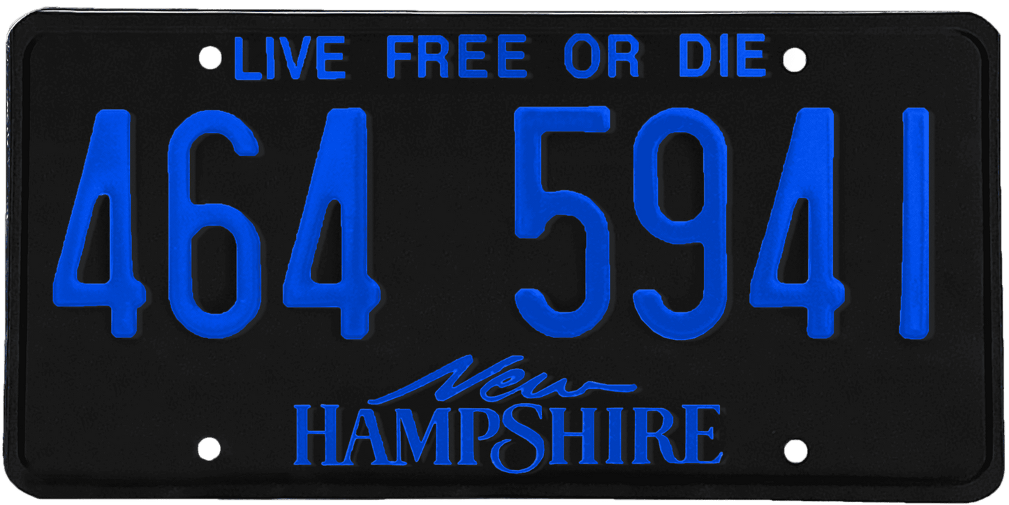 New Hampshire License Plate Wrap Kit