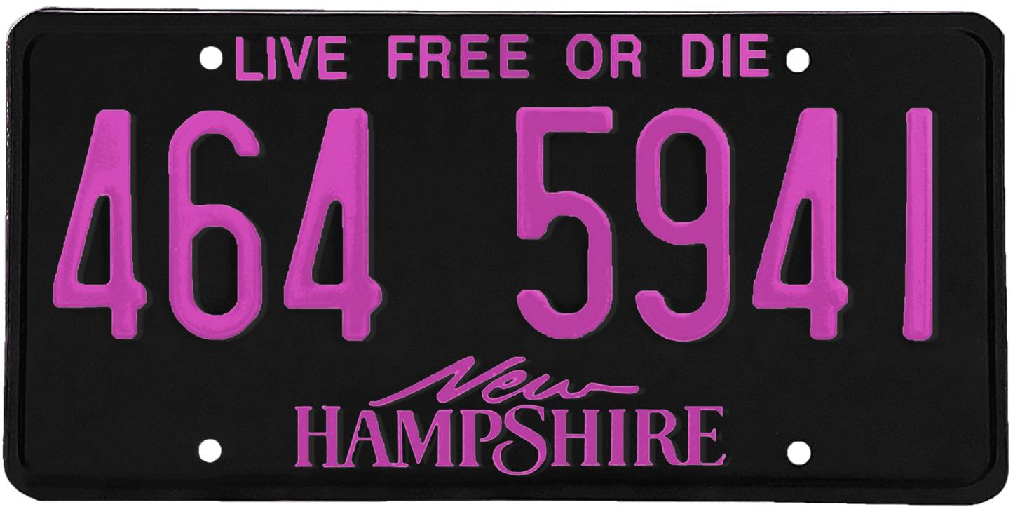 New Hampshire License Plate Wrap Kit