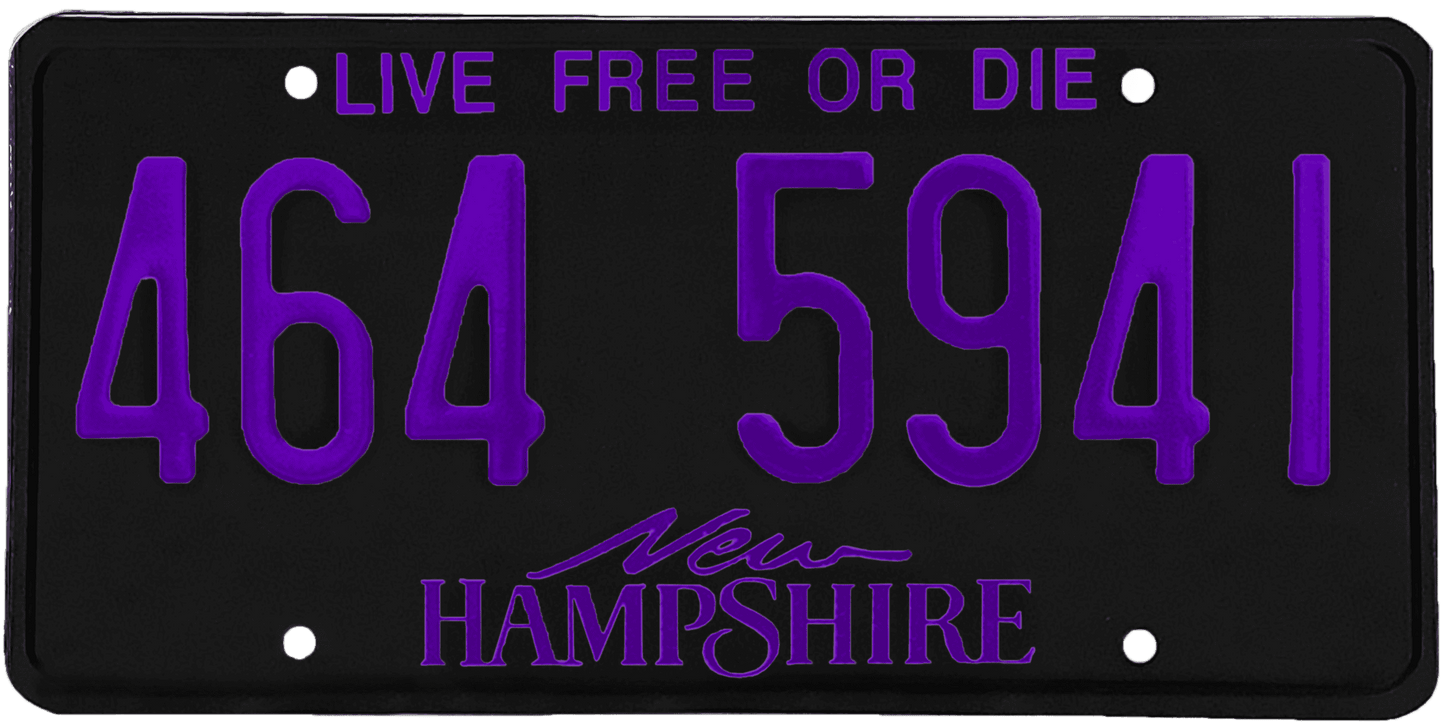 New Hampshire License Plate Wrap Kit