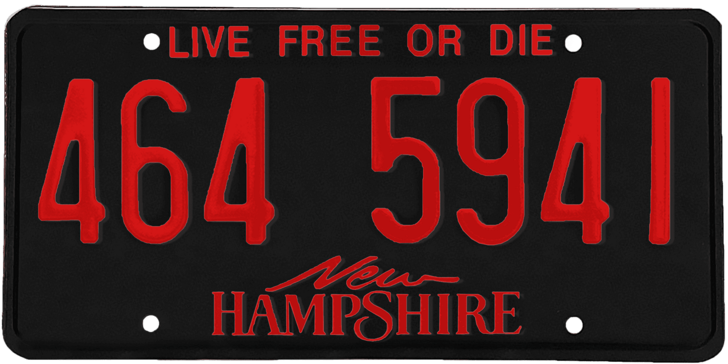 New Hampshire License Plate Wrap Kit