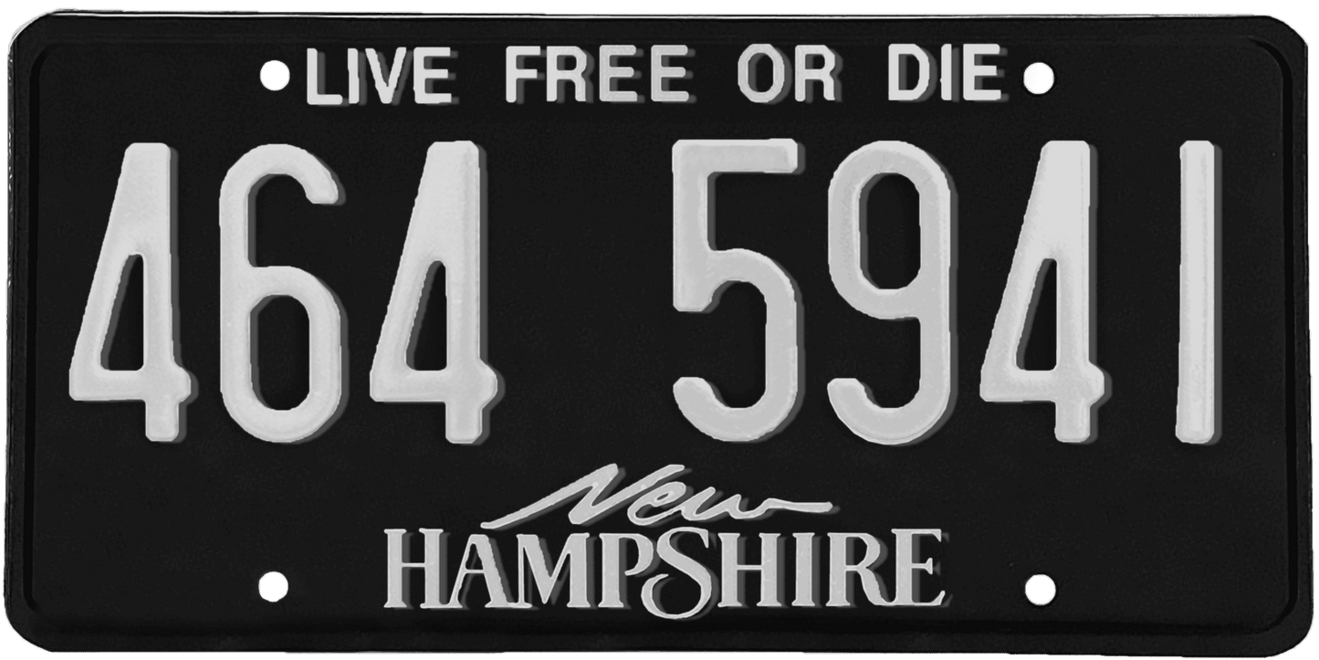 New Hampshire License Plate Wrap Kit