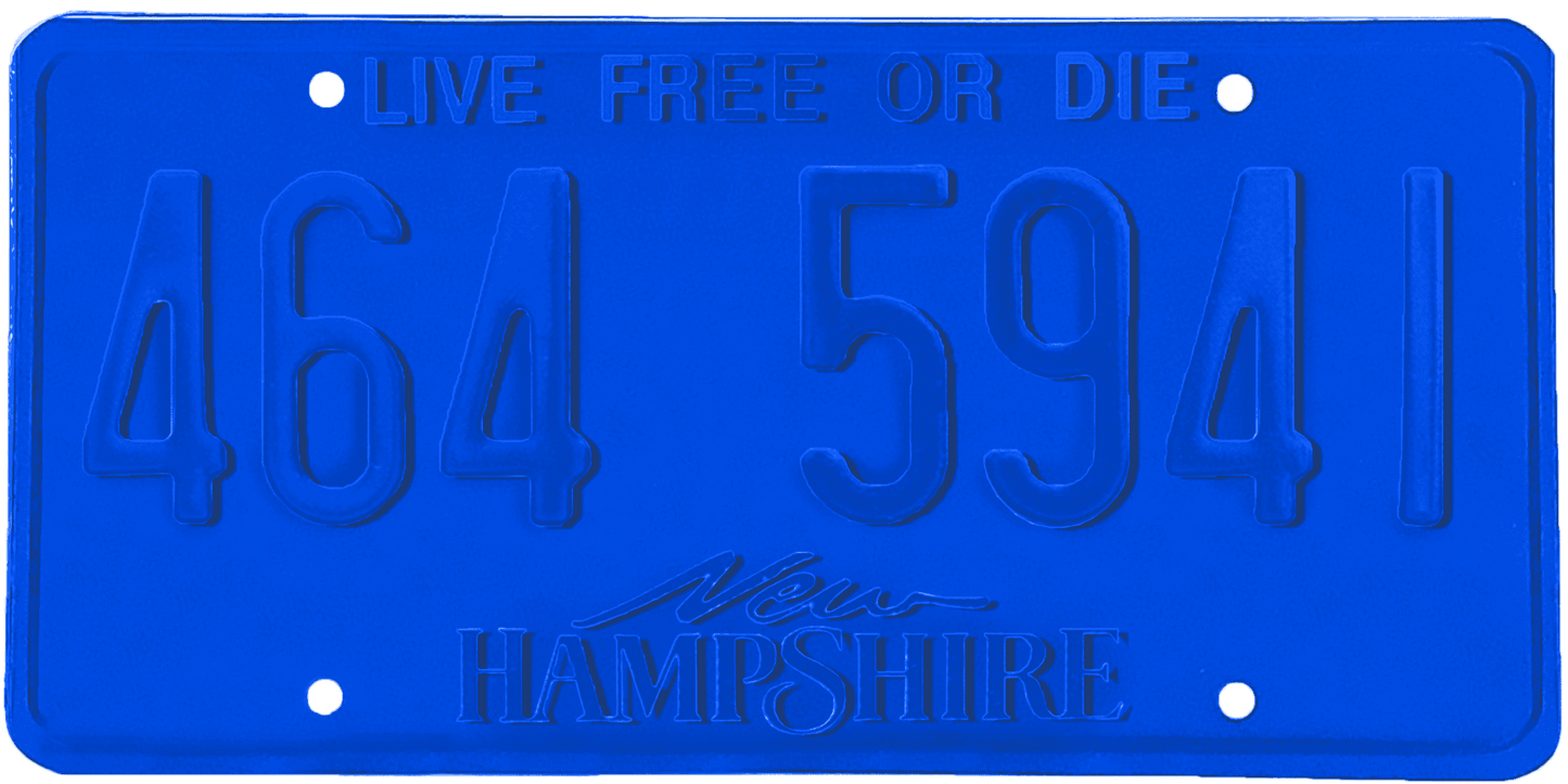 New Hampshire License Plate Wrap Kit