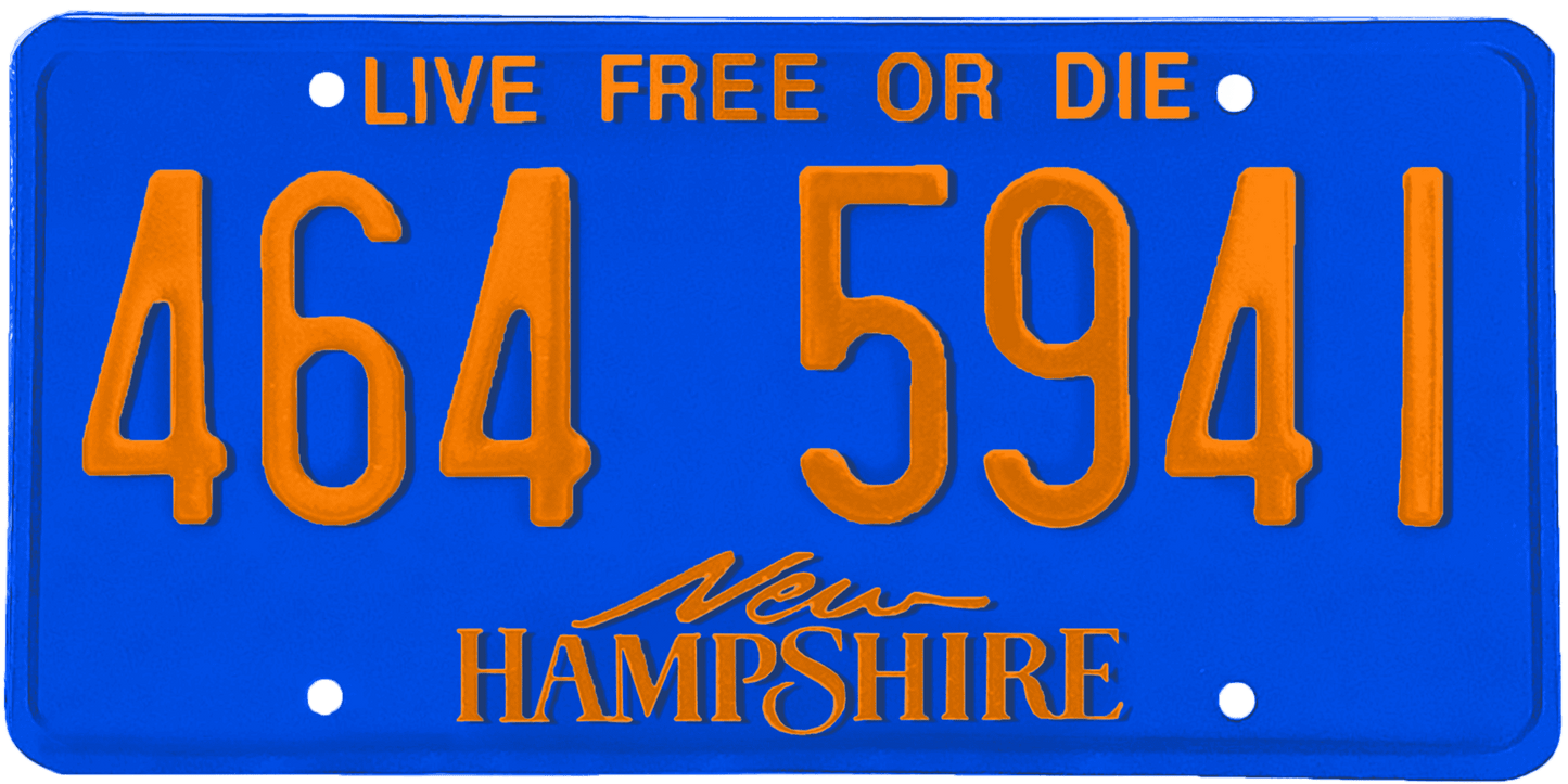 New Hampshire License Plate Wrap Kit